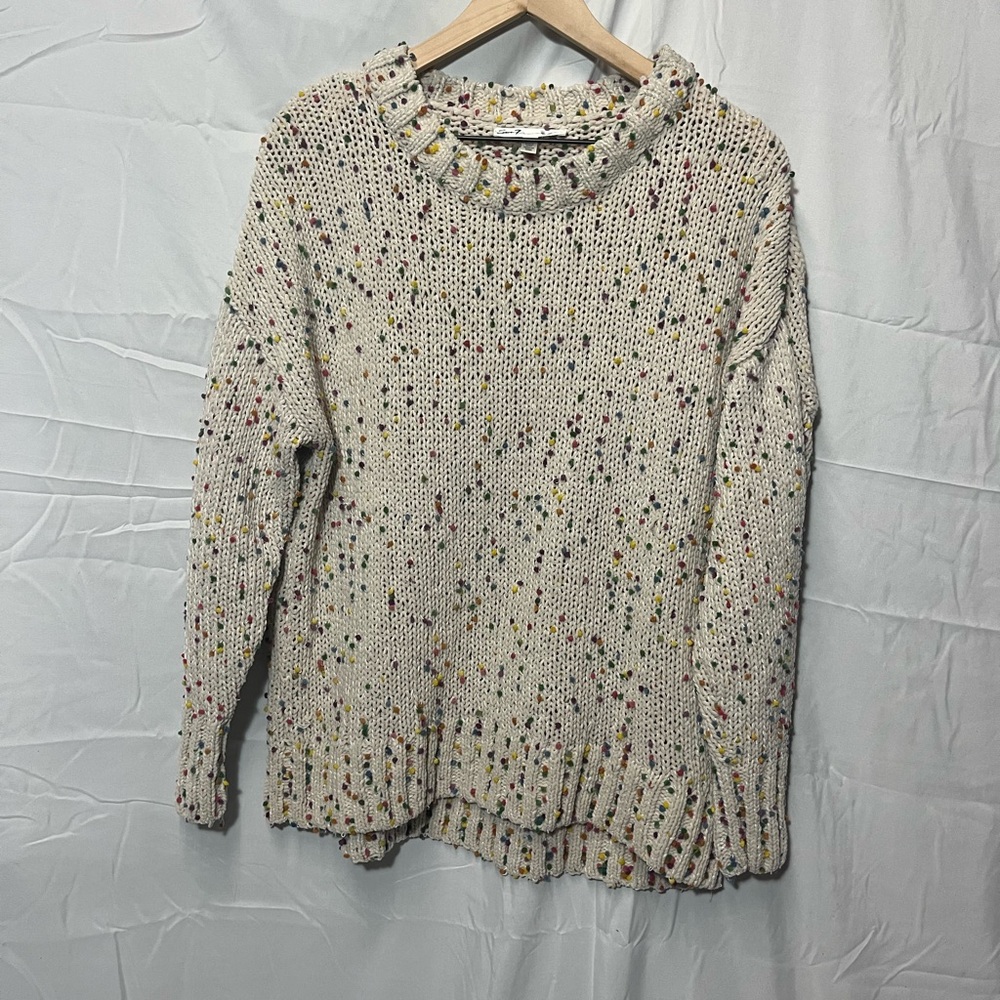Seven7 Women's Confetti Pom Pom Speckled Sweater - Picture 3 of 12